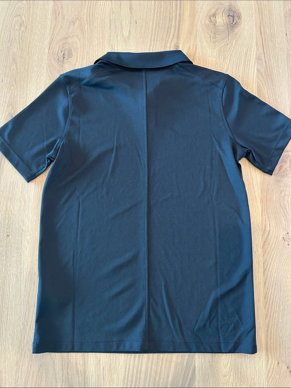 Nike Black Kids Polo with White Swoosh